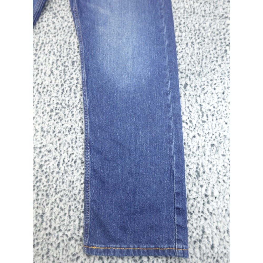Levi's 505 Regular Fit Jeans Mens 38x32 Blue Good Medium Wash Straight Leg Denim - Picture 4 of 16
